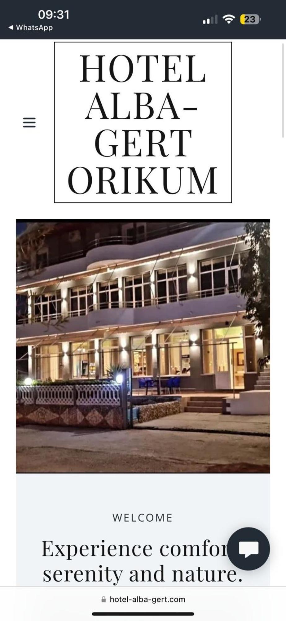 Hotel Alba-Gert Bashkia e Orikumit Exteriör bild